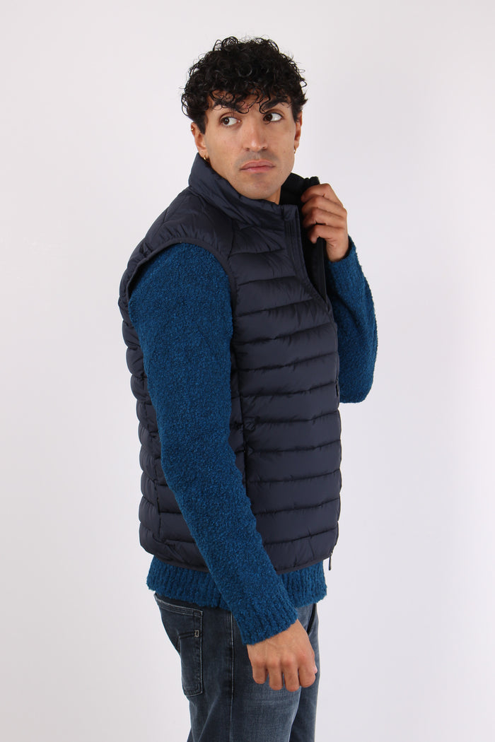 Rhus Gilet Piuma Blue Black-6