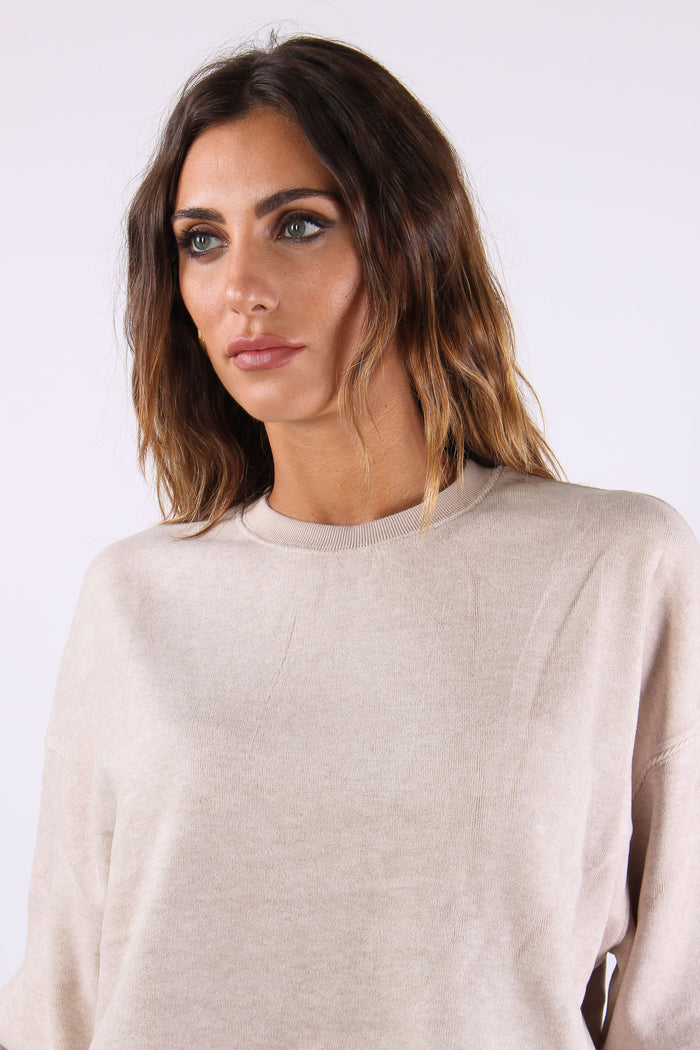 Felpa Regular Beige-7