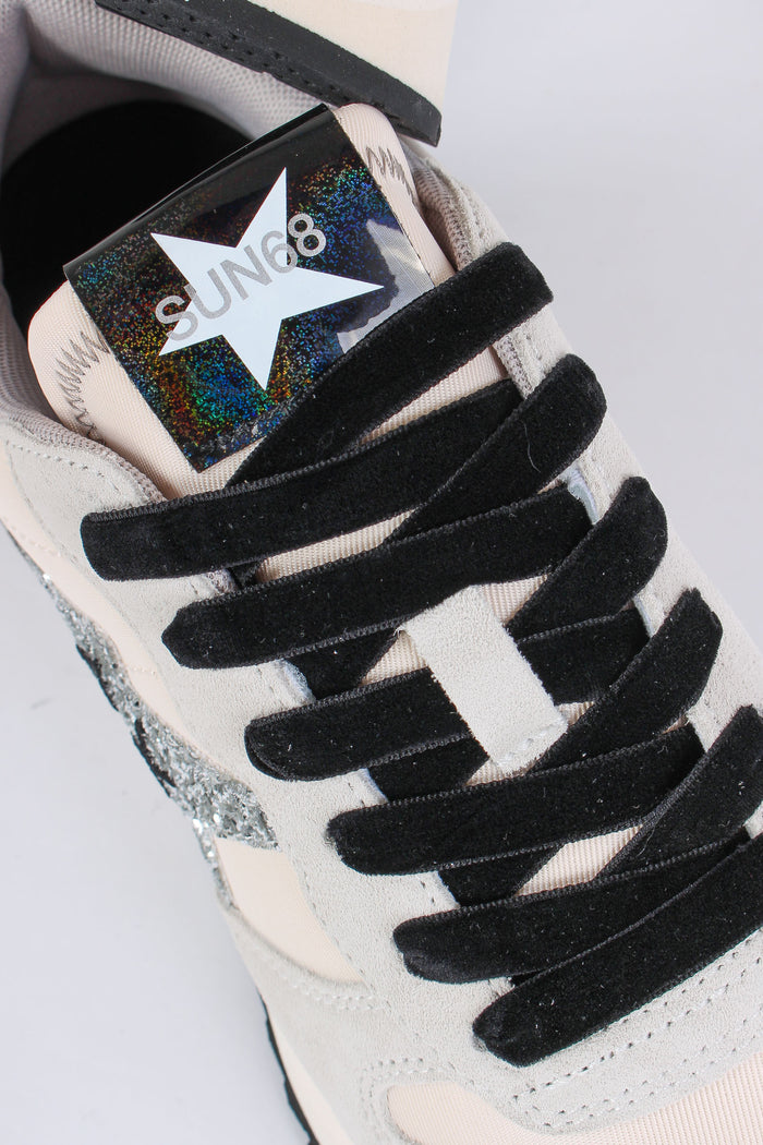 Sneaker Stargirl Glitter Logo Bianco-5