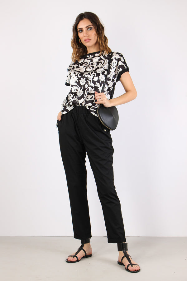 T-shirt Inserto Fantasia Nero/arabo-2