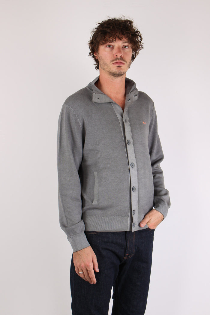 Cardigan Lana Bottoni Tinto Ca Stone-6
