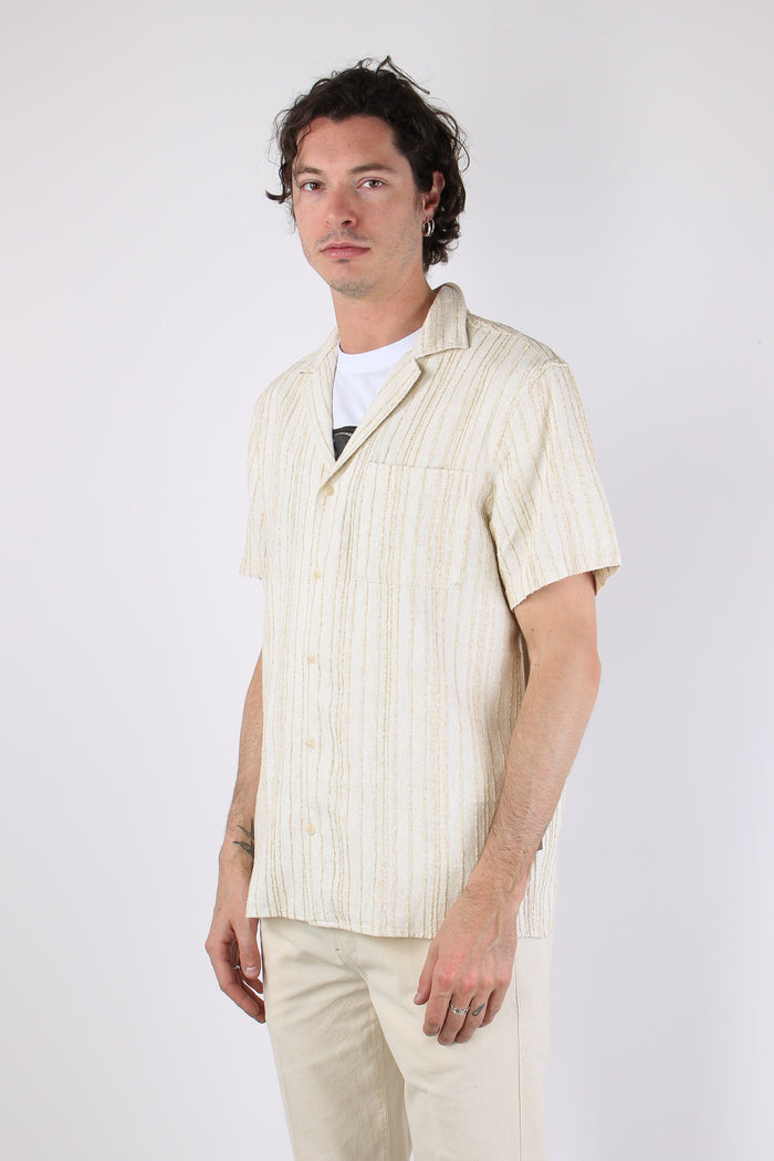 Camicia Mc Misto Lino Ecru-3
