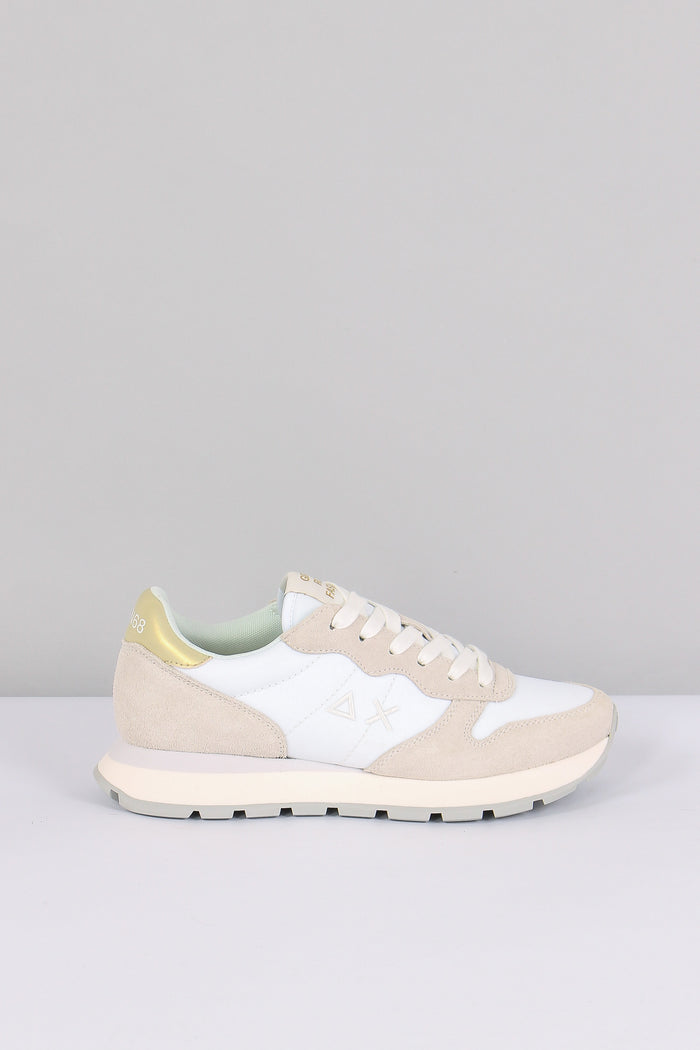 Sneaker Ally Gold Silver Bianco