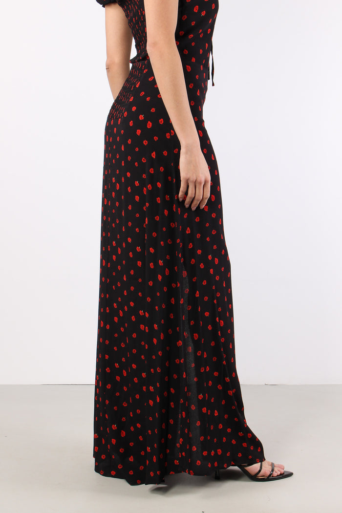 Gonna Lunga Spacco Nero-6