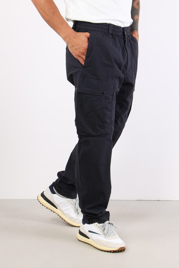 Pantalone Bimateriale Tasche Total Eclipse-5