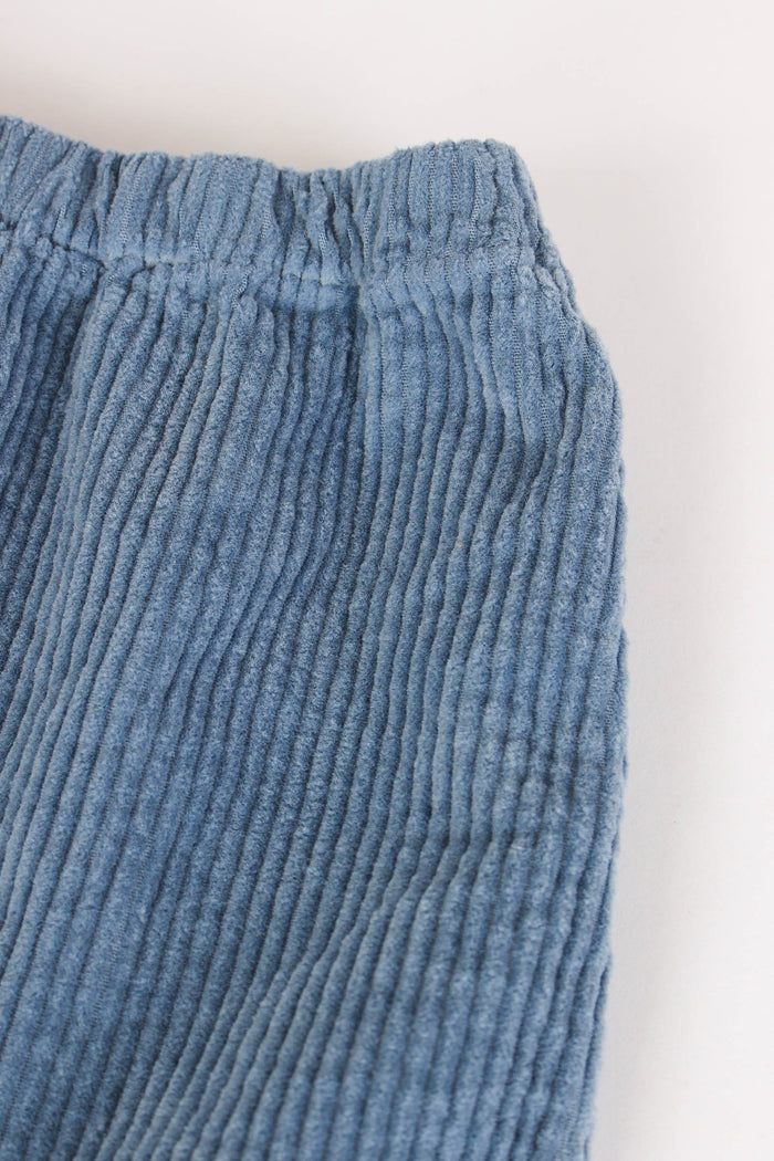 Pantalone Velluto Vintage Azzurro-3