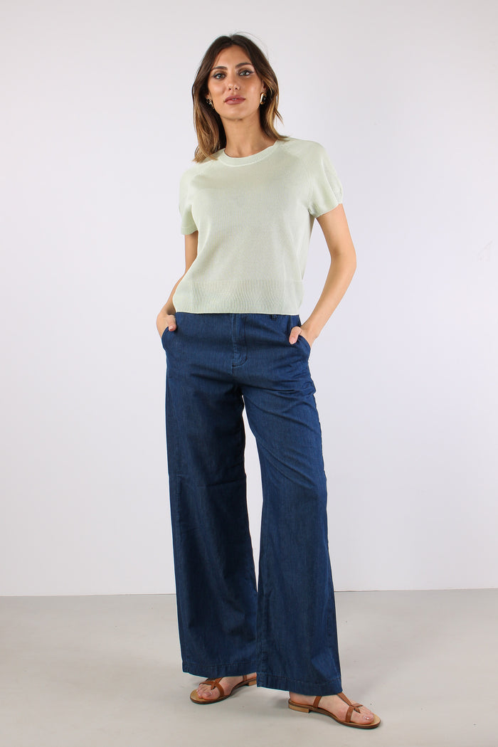 Maglia M/m Filo Cotone Menta-5
