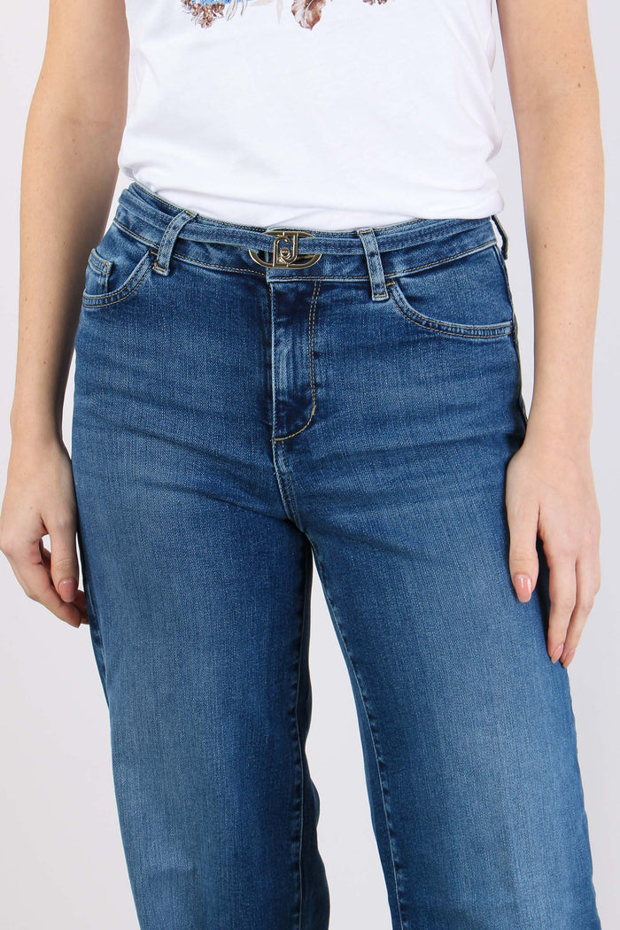 Jeans Good Flare Denim Scuro-8