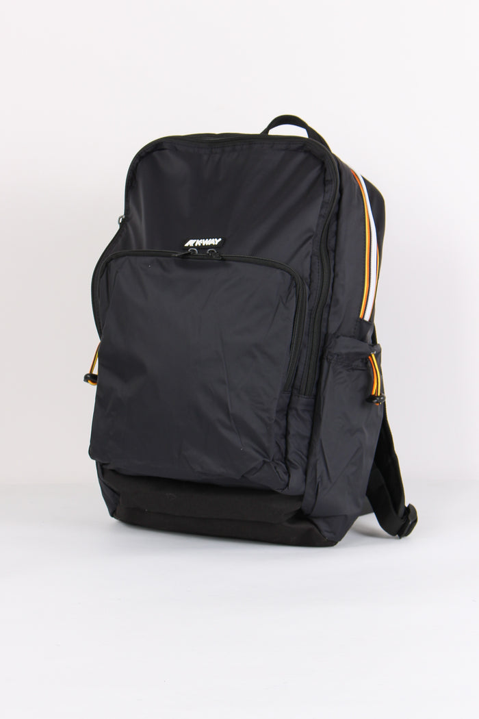Zaino Doppia Zip Black Pure-2