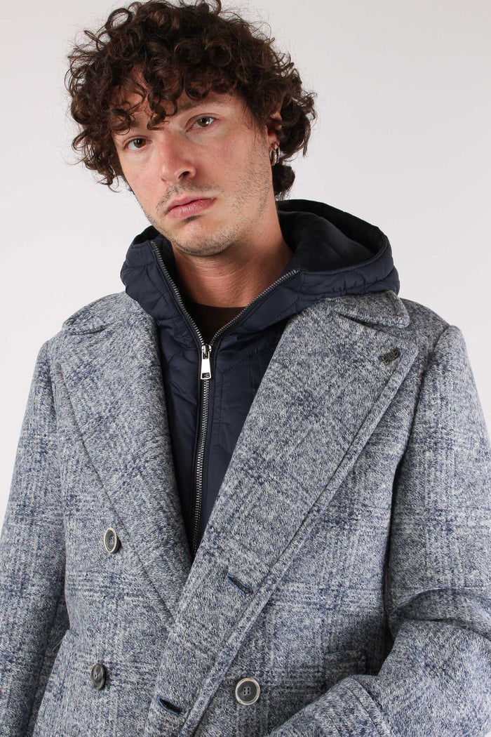 Cappotto Cappuccio Blu Var4-6