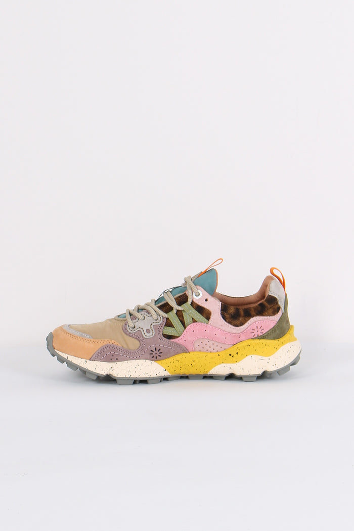 Sneakers Yamano Suede Nylon Light Mustard/grey-6