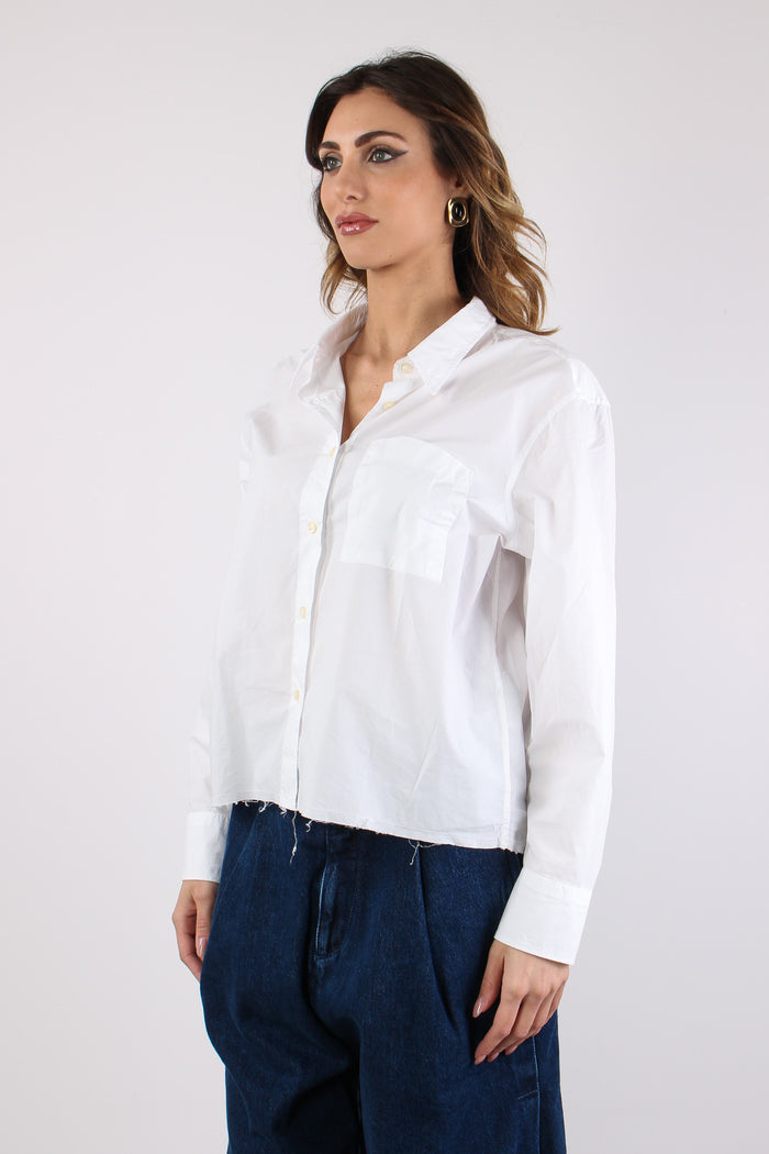 Camicia M/l Taglio Vivo White-5