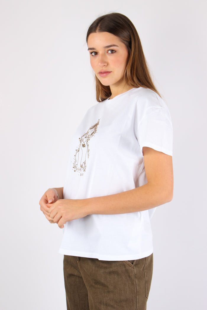 T-shirt Mc Stampa Bianco/dog-4
