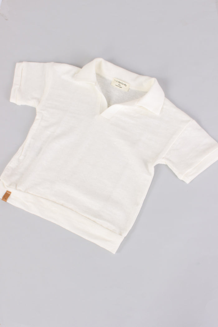 Polo Lino Off White-4