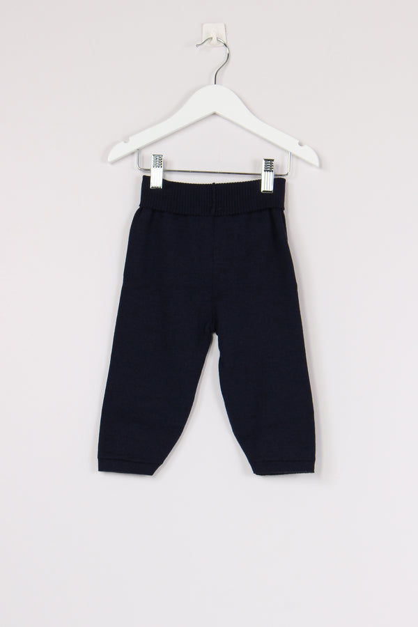 Pantalone Jersey Lana Blu Notte-2