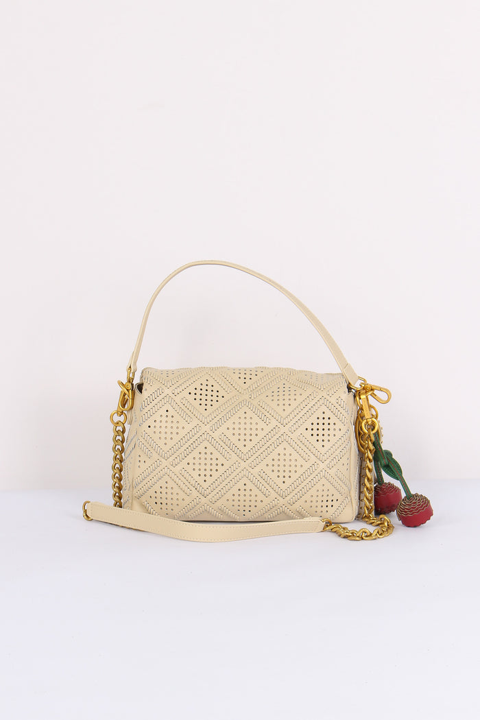 Tracolla  Traforata Charms Ivory-5