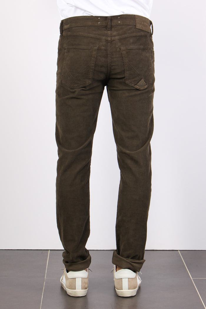 Pantalone Mille Righe Velluto Read Brown-3