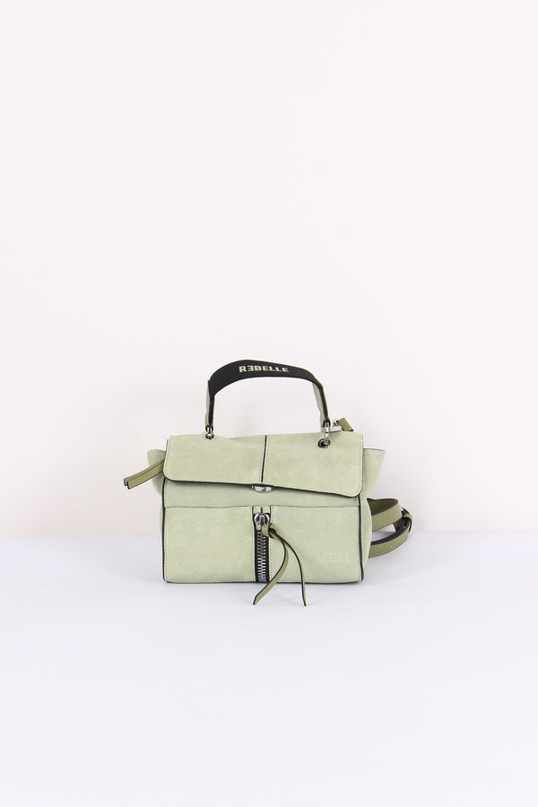Chloe Mini Cartella Camoscio Zip Vert