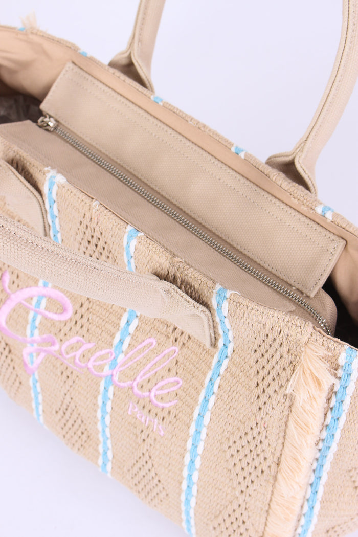 Shopping Canvas Logo Beige-4