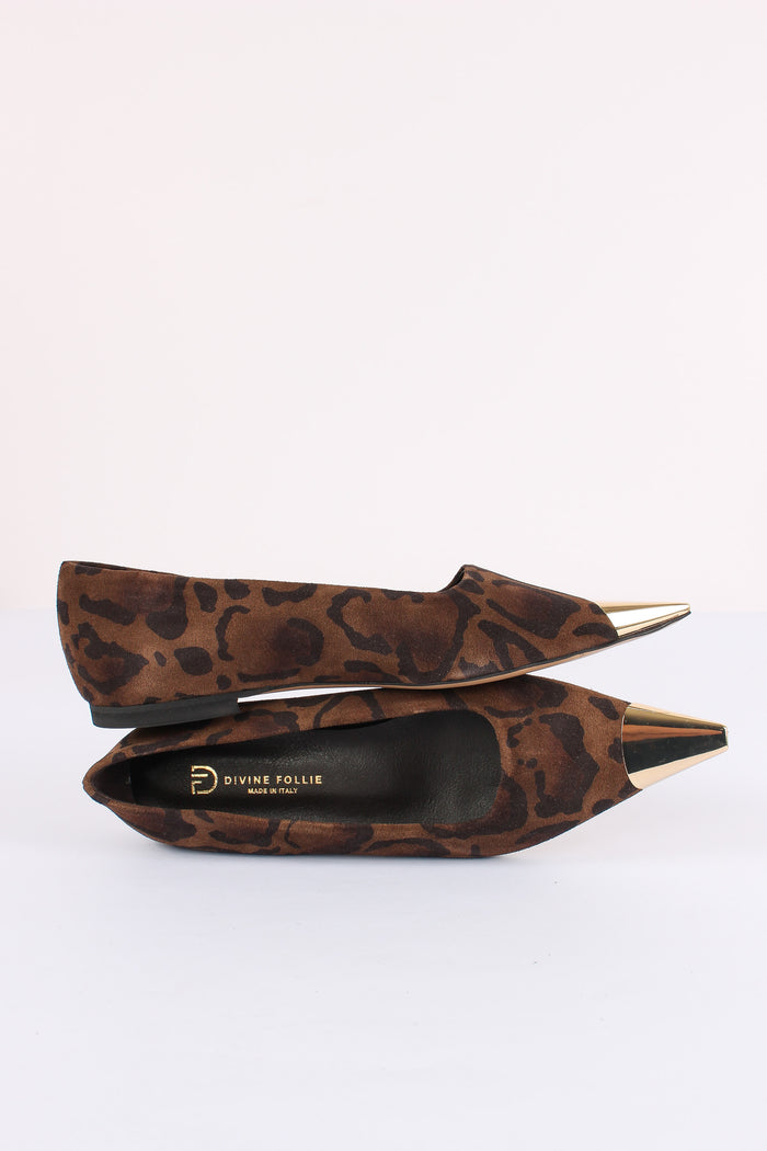 Ballerina Animalier Punta Oro Animalier-6