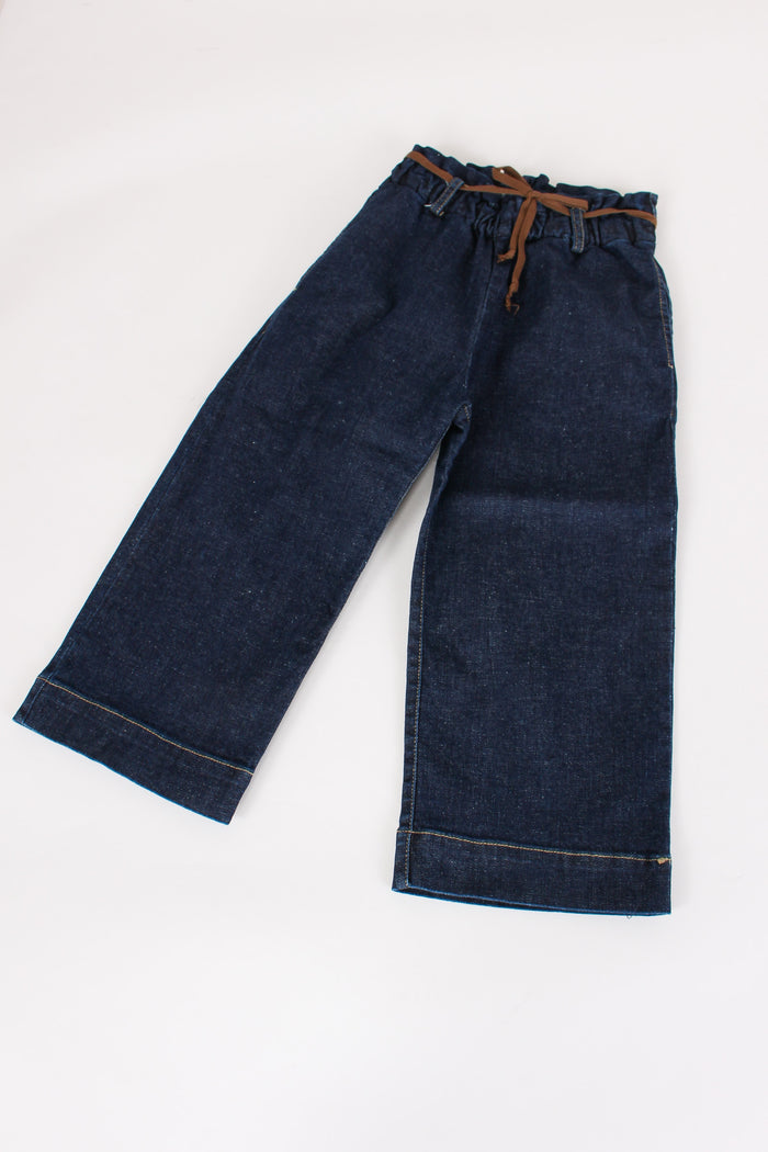 Denim Ampio Cintura Denim-4