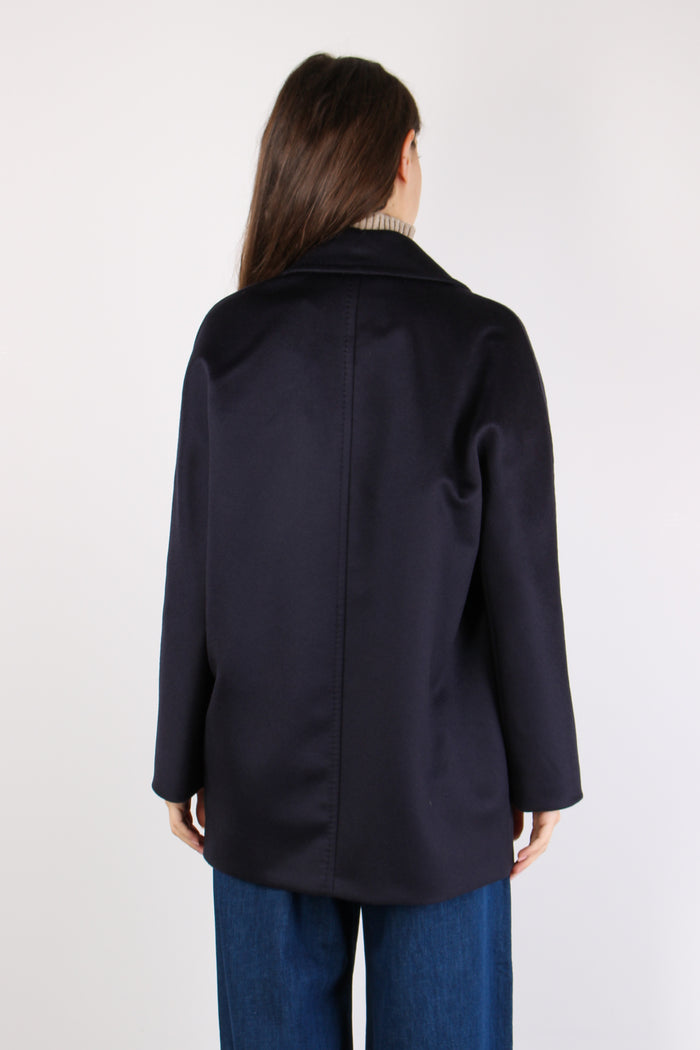 Sheree Cappotto Doppiopetto Blu-5
