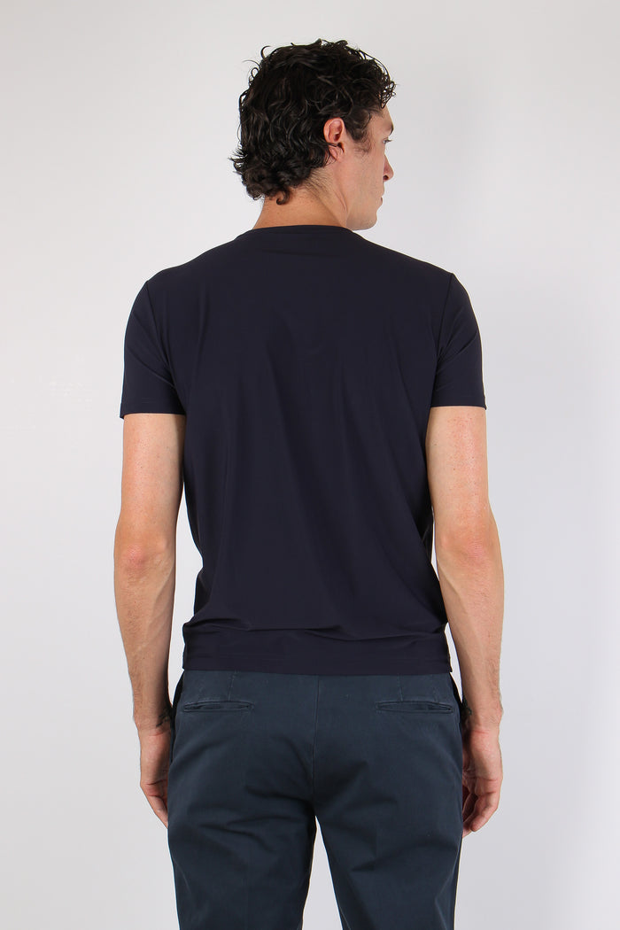T-shirt Tessuto Tecnico Blu-4