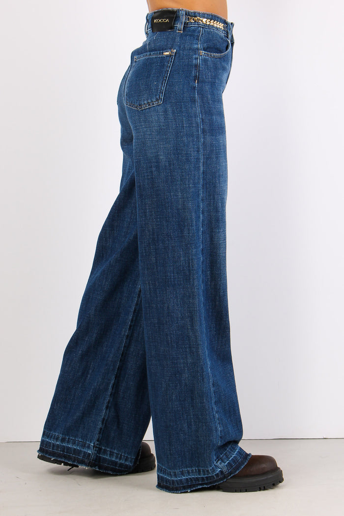 Lullucat Denim Palazzo Catena Denim Scuro-7