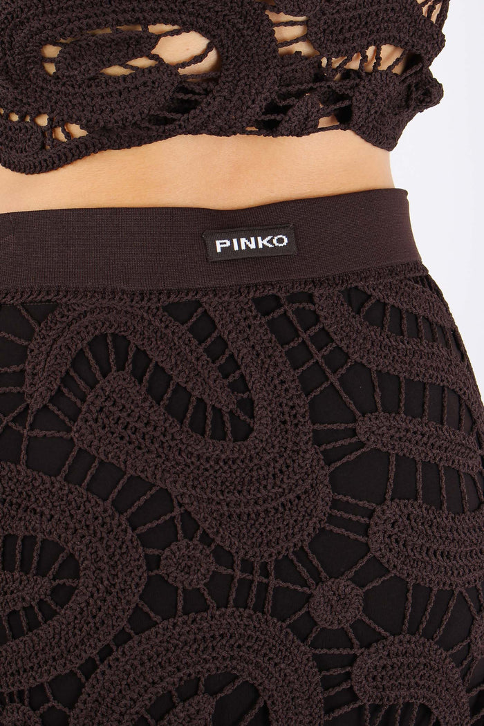 Maestrale Gonna Macrame Marrone Java-8