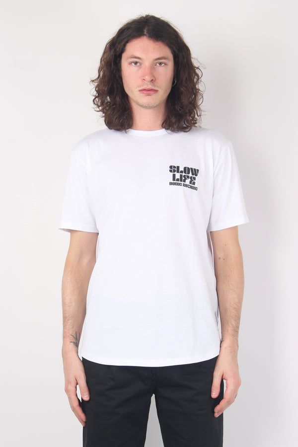 T-shirt Stampa Lumaca Bianco