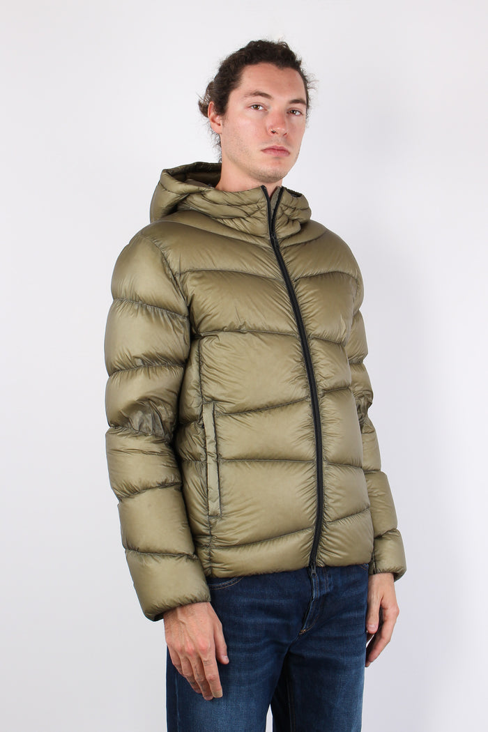 Piumino Puffy Zip Stop Militare-5