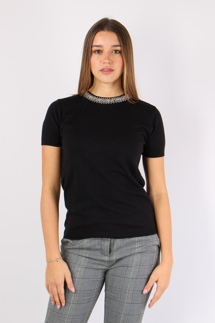 Acteria Maglia M/m Viscosa App Black-3