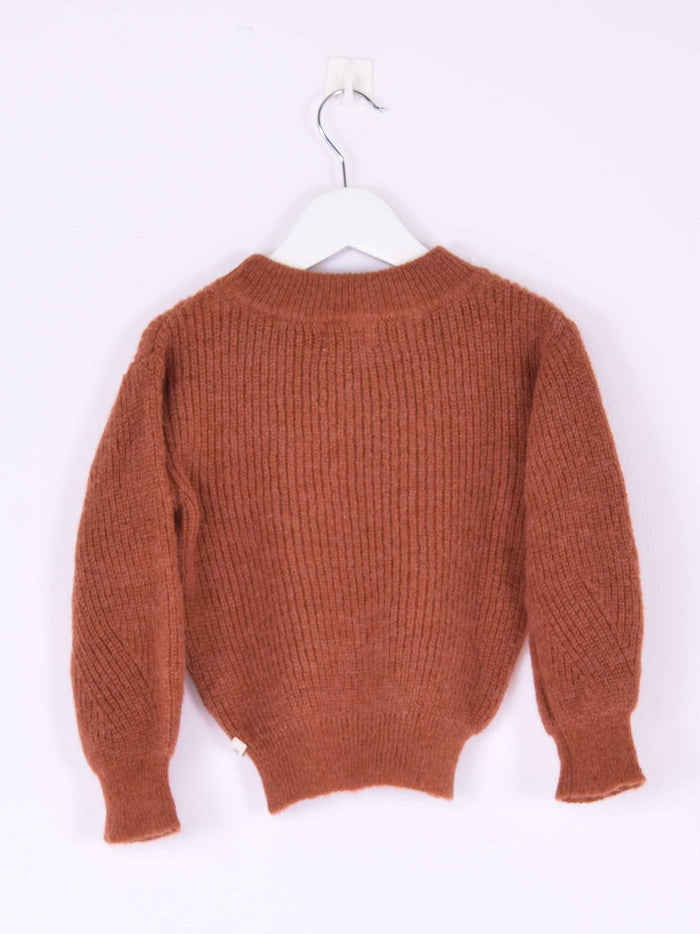 Maglia Cropped Mohair Rust-2
