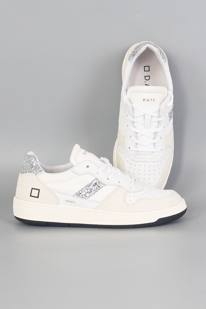 Sneaker Nylon Court 2.0 White/glitter-5