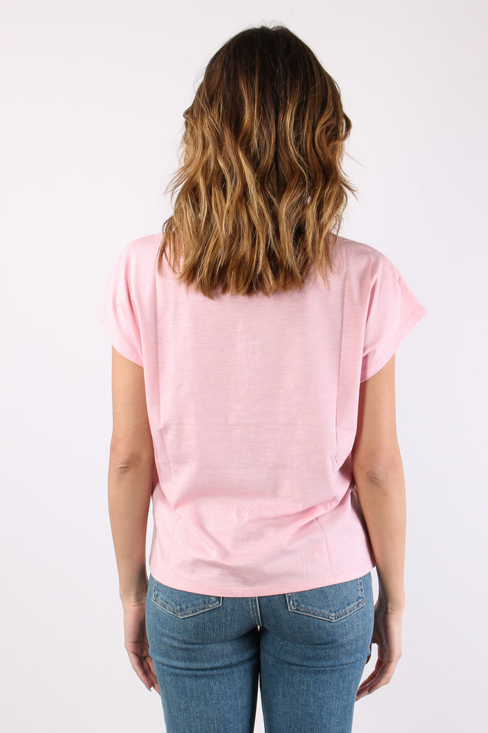 T-shirt Logo Strass Petalo-5