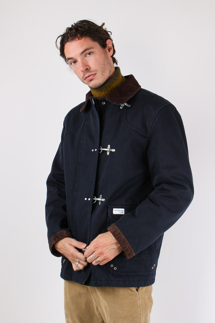 Cappotto 4 Ganci Canvas Blu-5