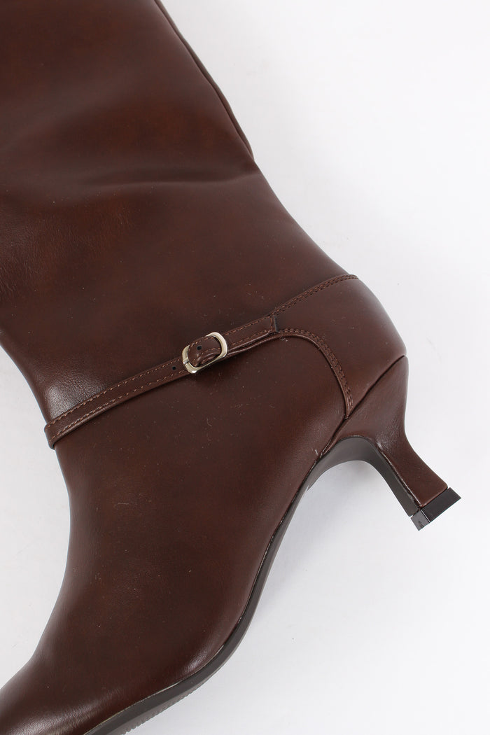 Stivale Alto Fibia Brown-6