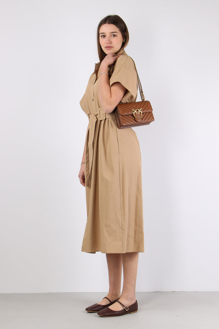 Alesha Chemisier Cintura Beige Chantilly-3