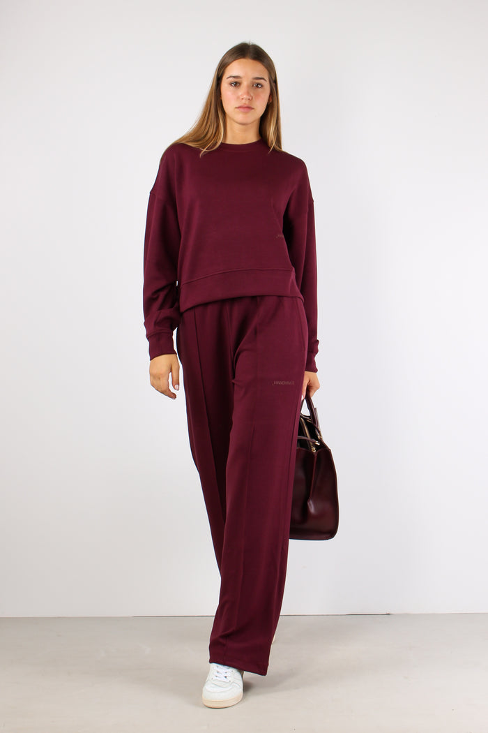 Felpa Regular Modal Bordeaux