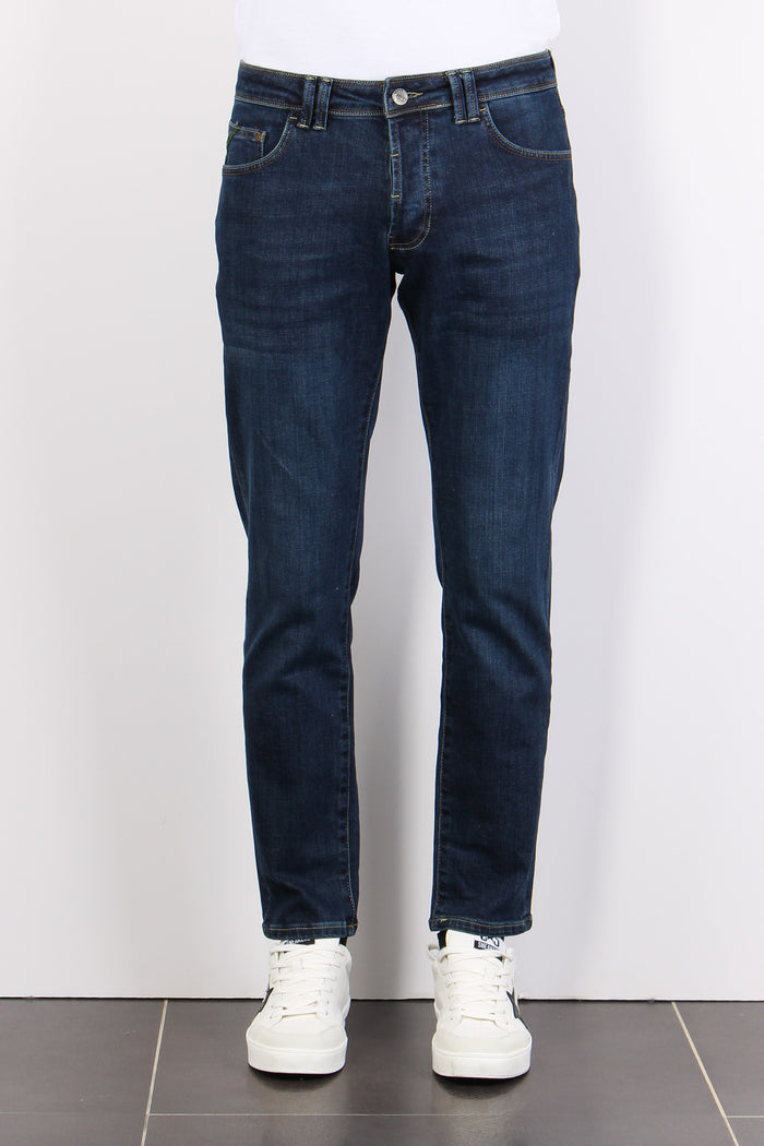 Denim Tapered Fit Denim Scuro-2