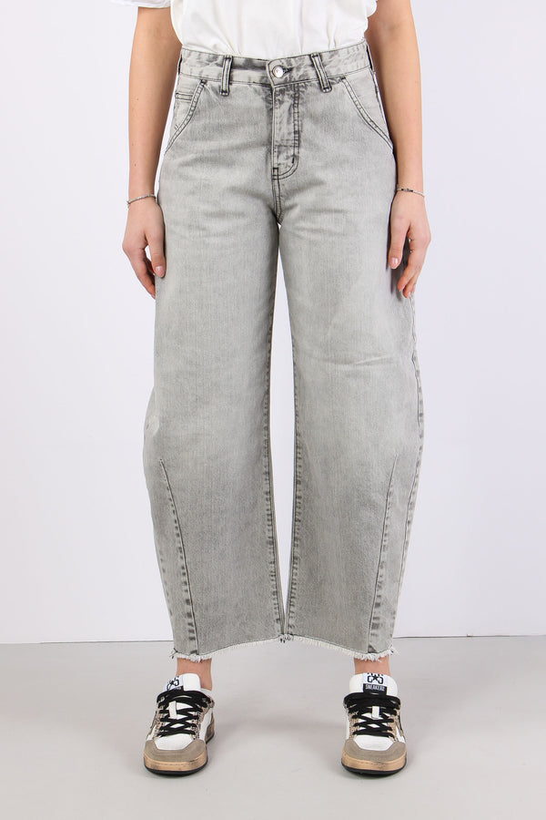 Denim Barrel Sporcato Grigio-2