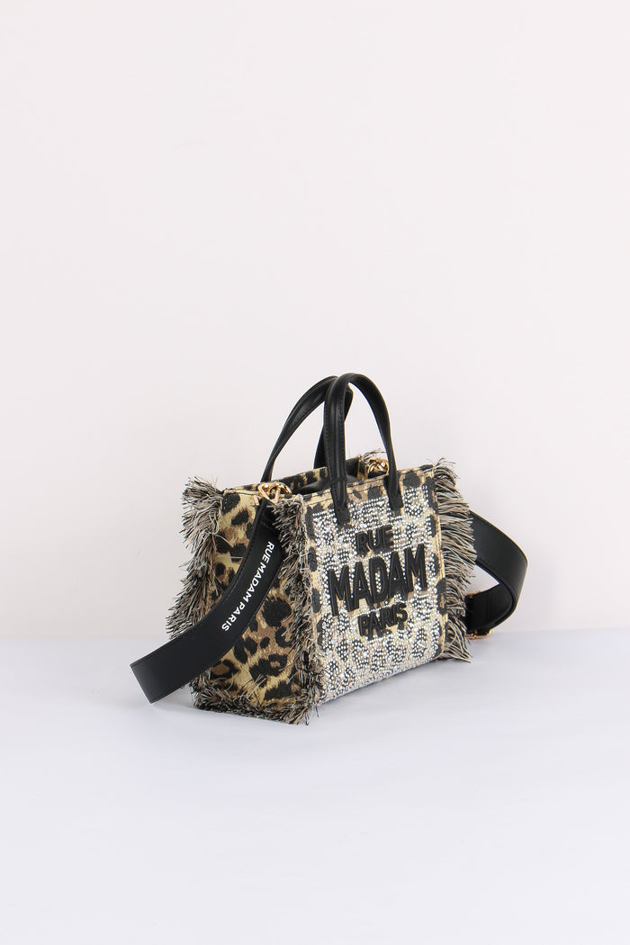 Shopping Mini Strass Leopard-8
