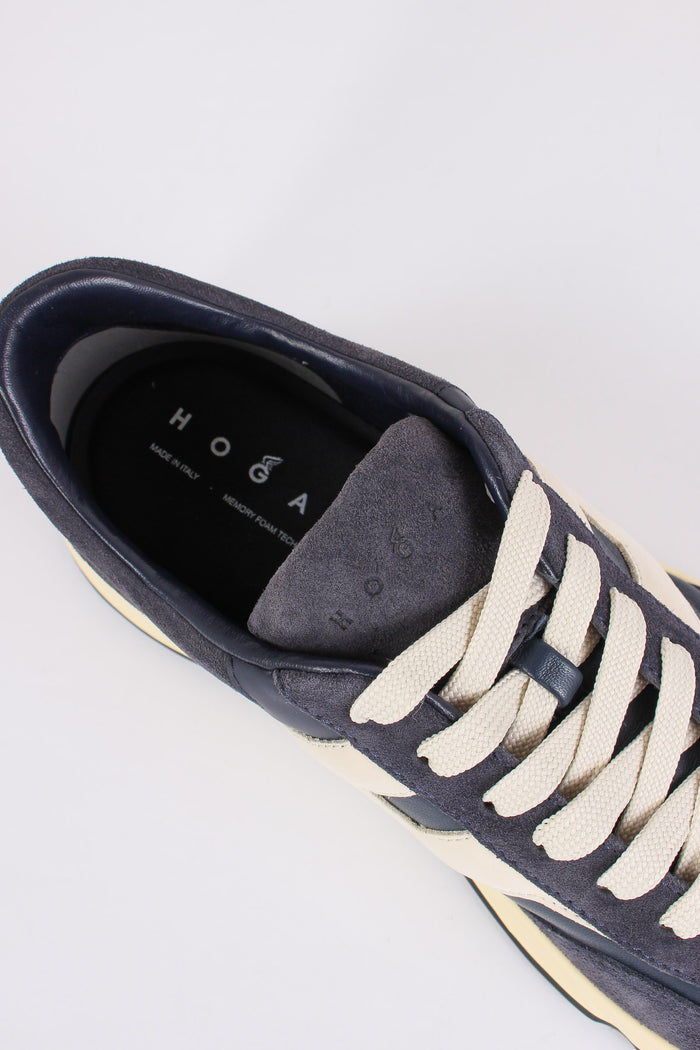 Sneaker Hyperlight Camoscio Blu/bianco-7