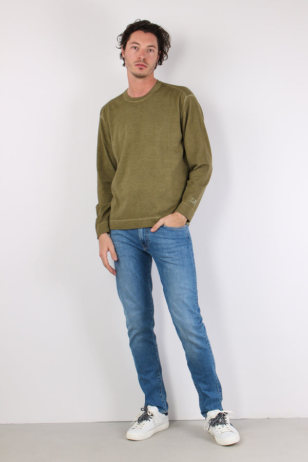 Maglia Doppia Tintura Effetto Lino Died Herb