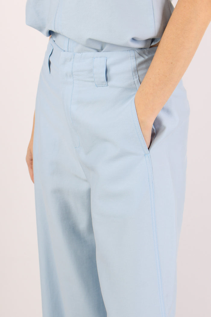 Pantalone Passanti Vita Celeste-7
