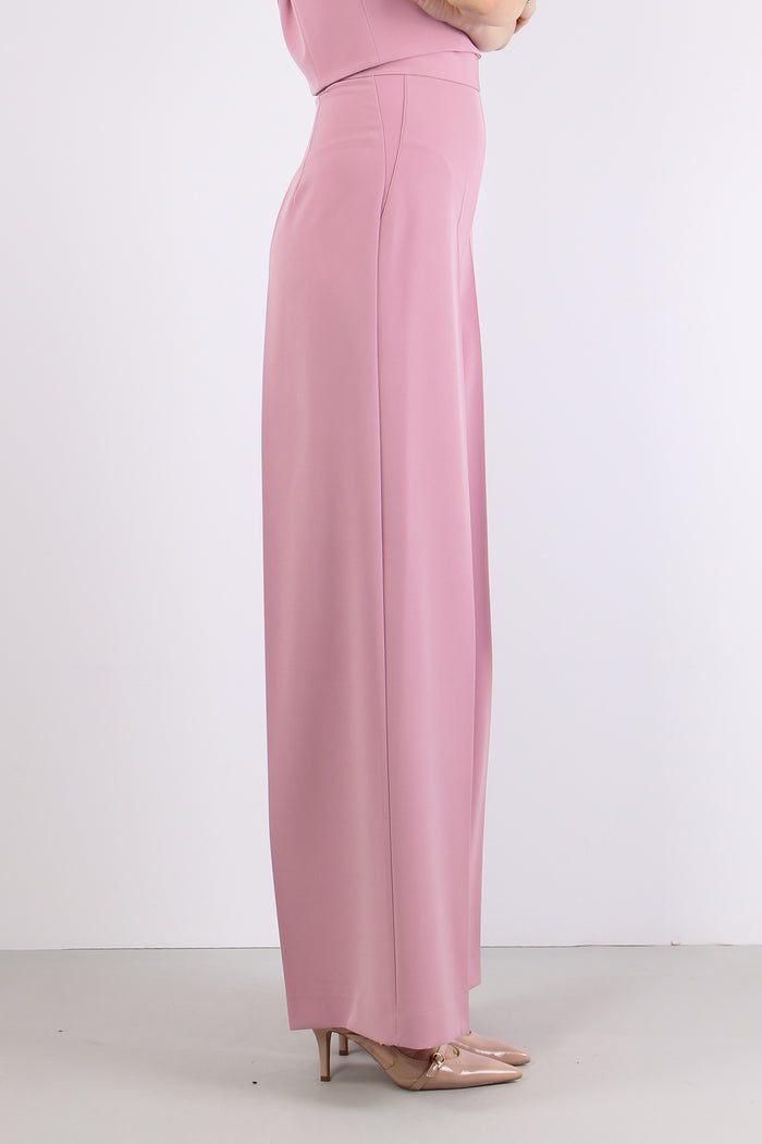 Pantalone Palazzo Tessuto Tecnico Our Pink-3