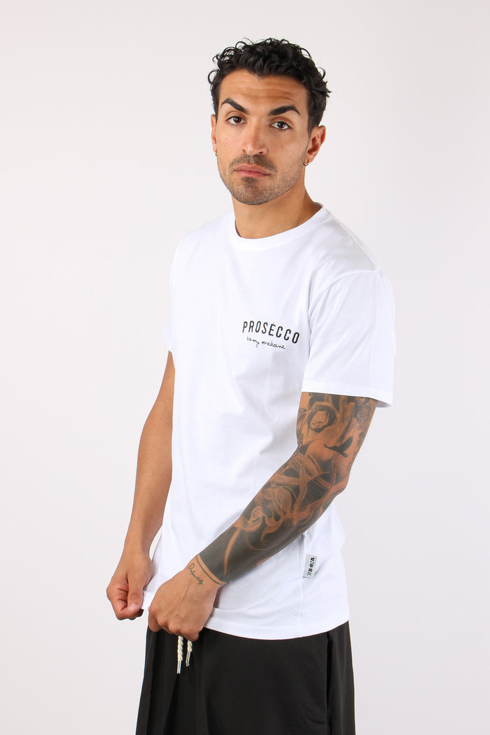 T-shirt Ricamo Prosecco Bianco-3