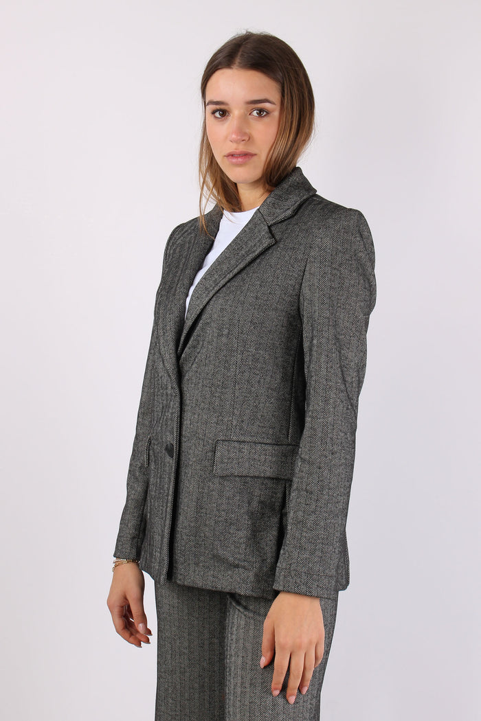 Giacca Spacchetti Resca Nero/grigio-5