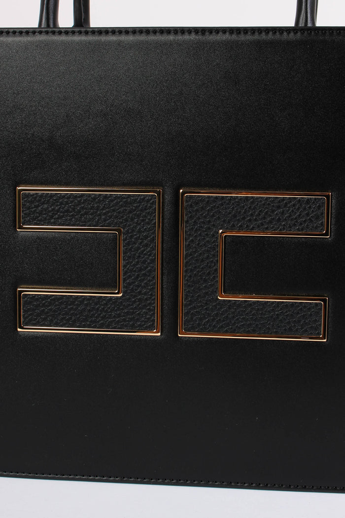 Shopping Rigida Grande Logo Nero-7