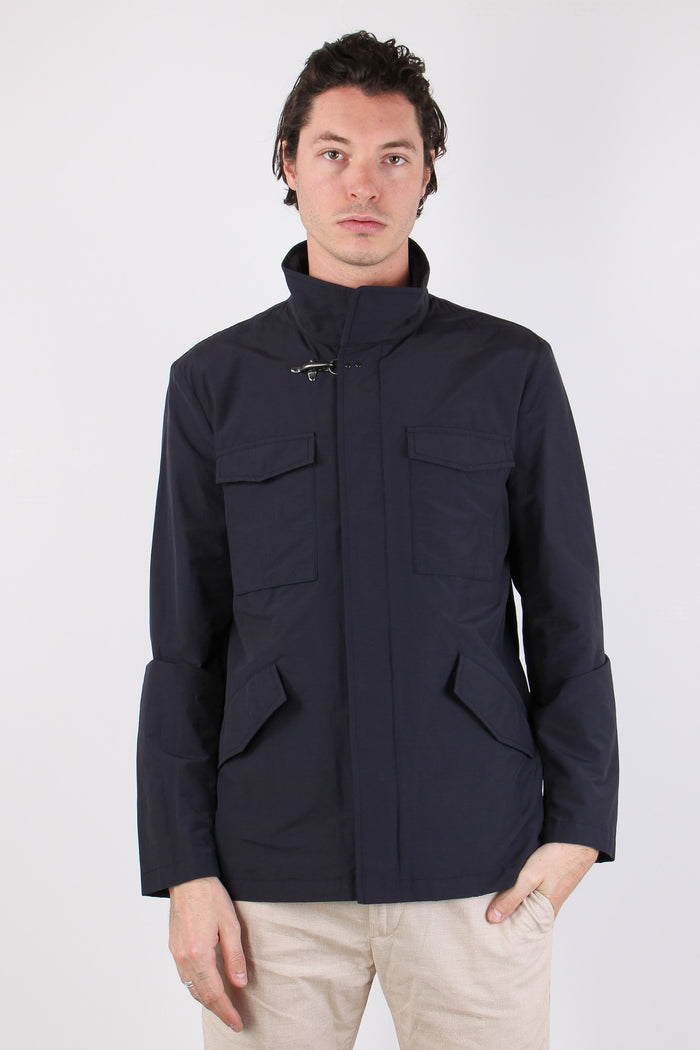 Feel Jacket Nylon Gancio Blu-2